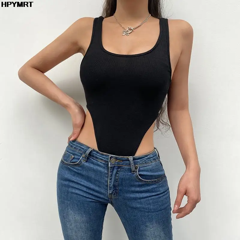 2022 Sexy Fashion for Women New Summer Casual Tank Top Black halter neck short sports bodysuit Female Clothing Tops Clothing