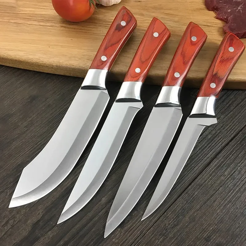 

Stainless Steel Cleaver Boning Knife for Meat Bone Fish Fruit Vegetables Slicing Chef Knife cooking accessory Set