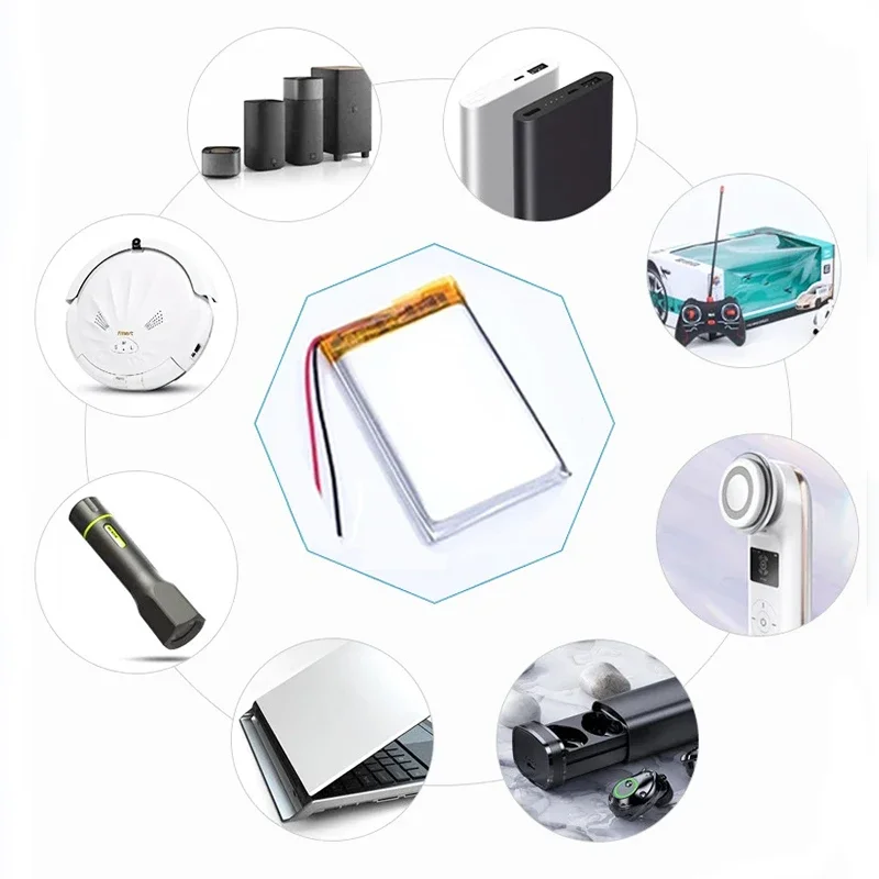 Bateria de polímero de lítio 103040 3.7v 1200mah, substituição para navegador gps, alto-falante bluetooth, fone de ouvido, reprodutor de mp3, controlador ps4, 1-10 peças