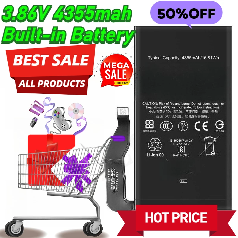 3.86V 4355mah Built-in Battery GZE8U for Google Pixel 7 Mobile Phone Charging Battery