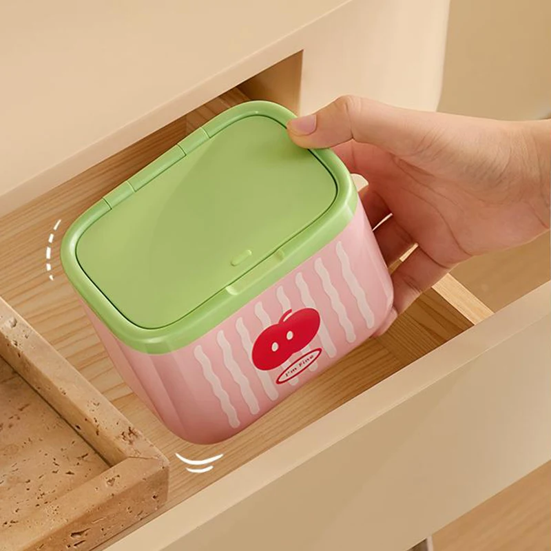 Cotton Swab Ball Qtip Holder Dispenser With Lid,Container Dispenser Box For Bathroom Home Storage Organization,Vanity Organizers