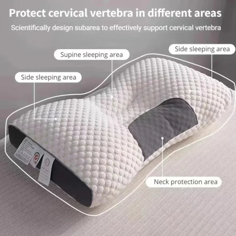 2025Cervical Orthopedic Neck Pillow Help Sleep And Protect The Pillow Neck Household Soybean Fiber SPA MassagePillow ForSleeping