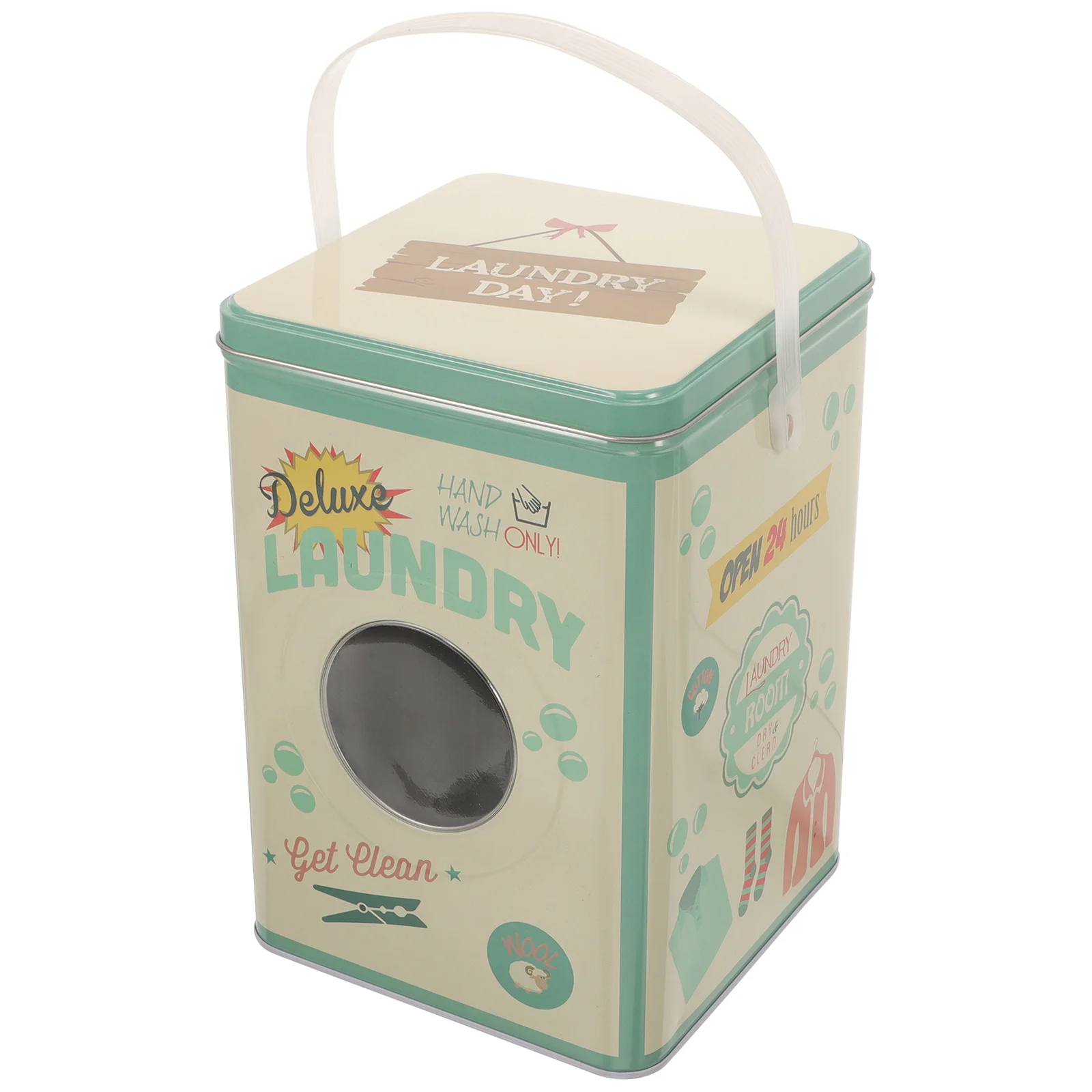 

Laundry Detergent Storage Box Container Packing Boxes Scent Beads Bin Holder Powder Bucket Washing Organization