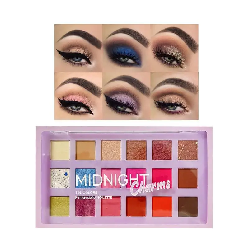 18 colors Eyeshadow Palette Matte Easy To Wear Brightening Natural Long-lasting Waterproof Makeup Cosmetic