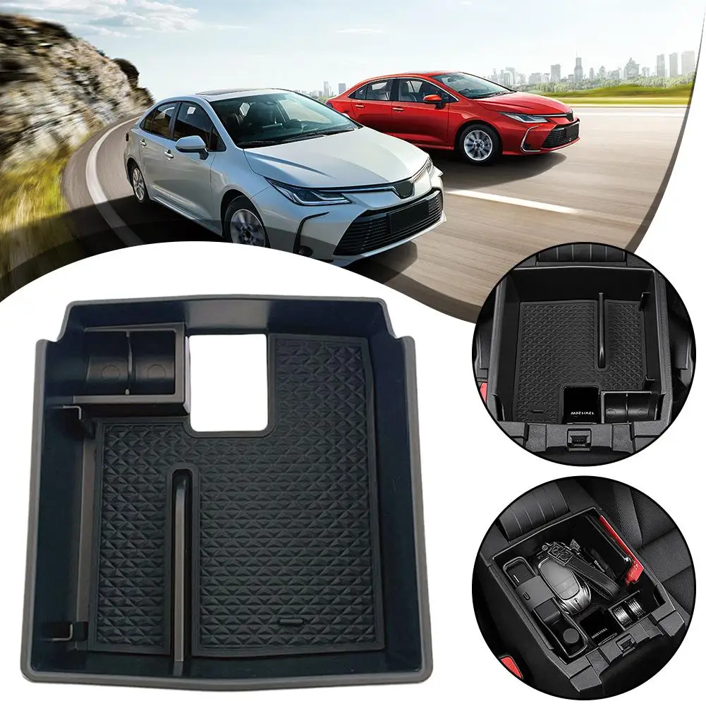   لتويوتا كورولا كروس XG10 2021-2025 سيارة مسند الذراع المركزي صندوق تخزين درج منظم صناديق تعديل X2A6