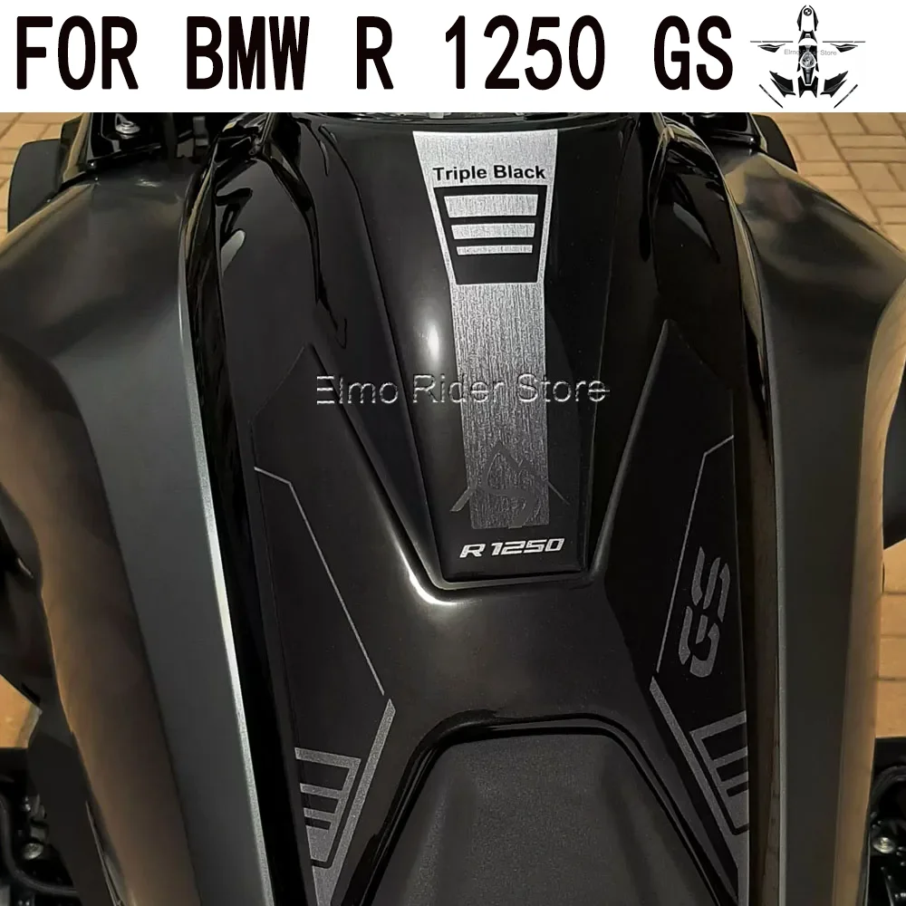 

3D Gel Resin Motorcycle Stickers Kit Waterproof Anti-slip Protection Decal For BMW R 1250 GS Triple Black 2021