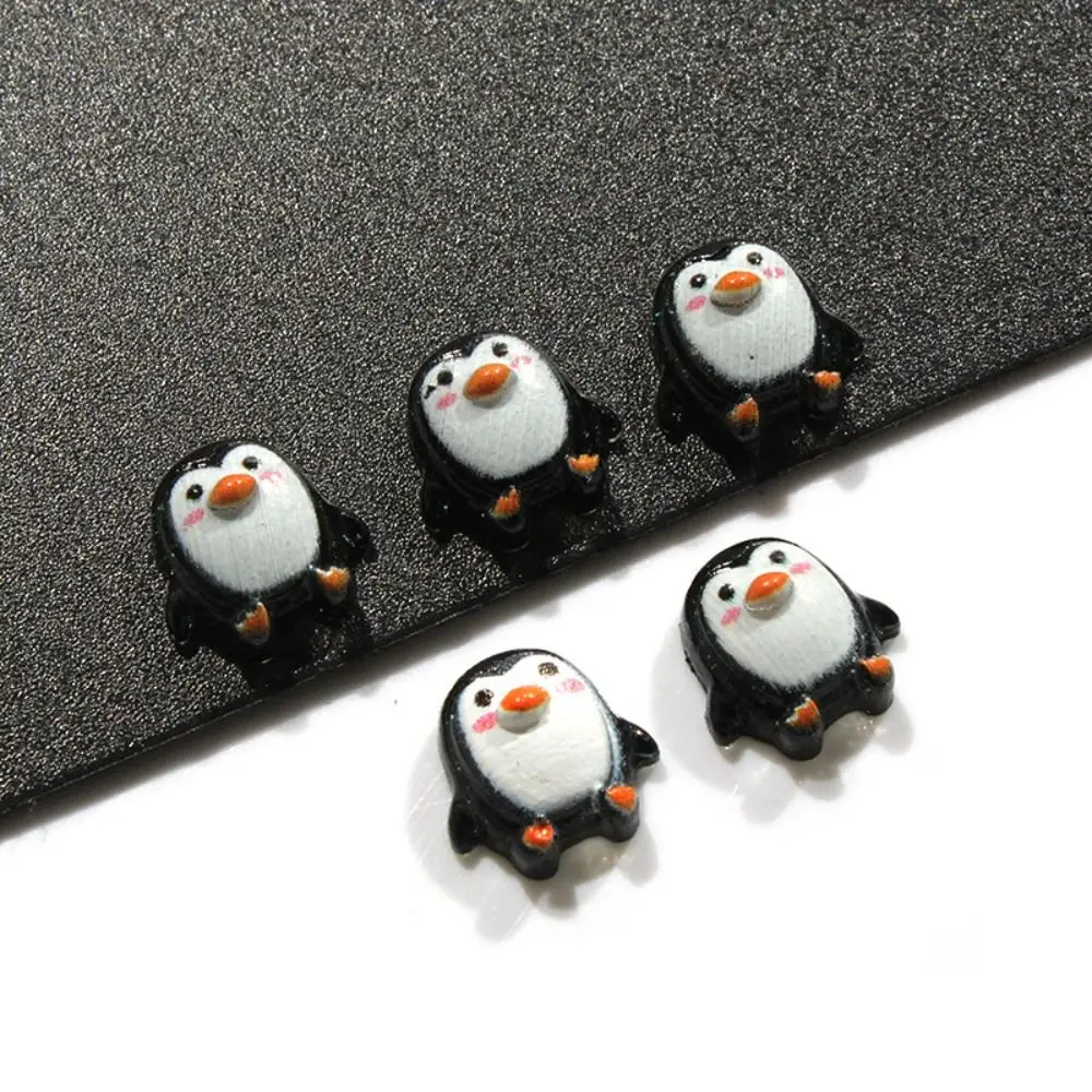 

10Pcs/set Handmade Mini Cartoon Penguin Odorless Cute Resin Penguin Ornament Resin Creaft DIY Penguin Model Phone Case Decor