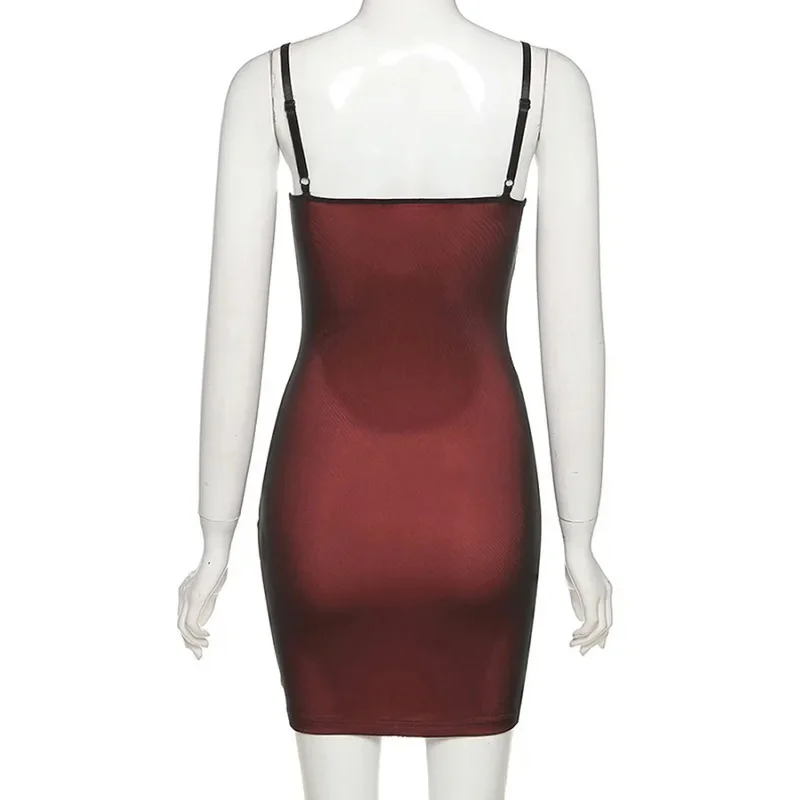 Bonny malha dupla camada sexy vestido magro feminino sem mangas festa bodycon 2023 bandagem elástica divisão tendência clubwear roupa magro