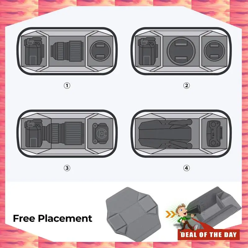 

24-Hour Delivery Camera Bag Carrying Bag 10L Large Capacity Waterproof Shockproof With Flexible Divider For Iphone/Camera/Lens/