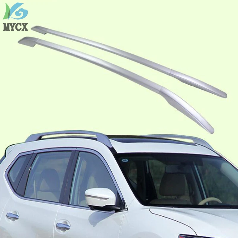 roof rack roof bar rail for Nissan New X-trail Rogue 2015 2016 2017 2018 2019 2020,aluminum alloy,3 choices,fix by screw or glue