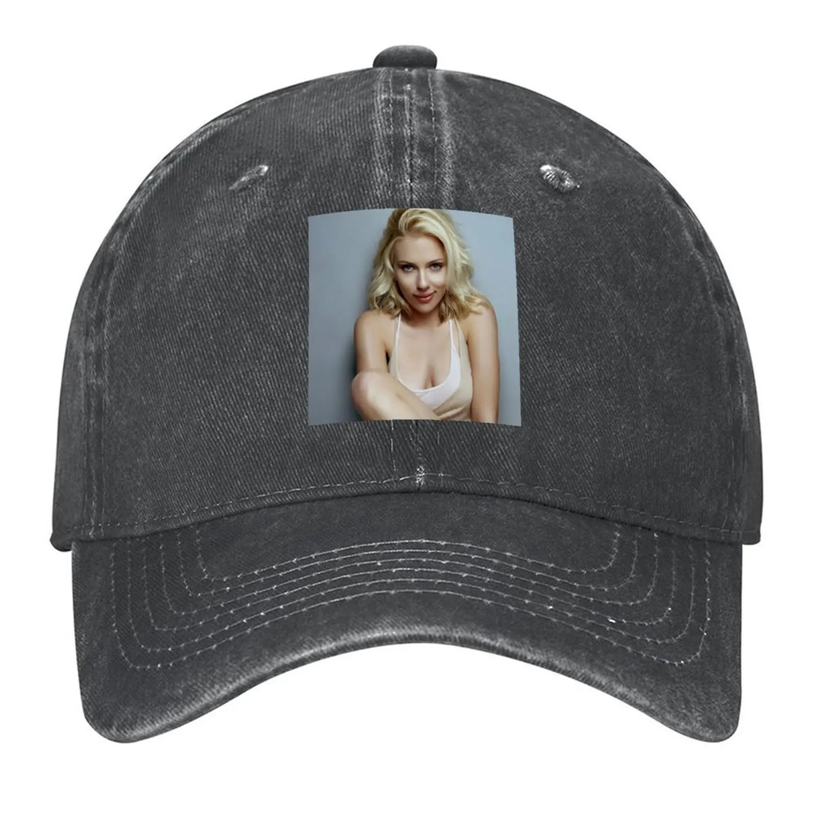 

Scarlett Johansson Baseball Cap Mountaineering dad hat Luxury man cap beach hat Women's Beach Men's