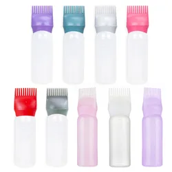 3 Colors Hair Dye Applicator Brush Bottles Dyeing Shampoo Bottle Oil Comb Hair Dye Bottle Applicator Hair Salon Styling Tool