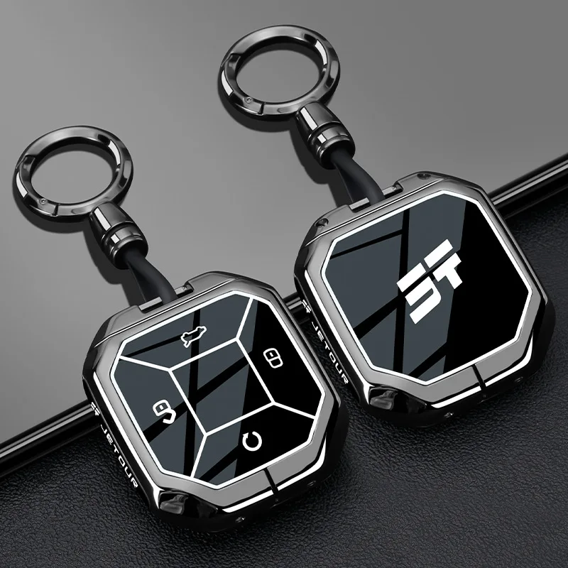 

Premium Zinc Alloy Key Cover Case for Jetour Traveller/T2/T1 (2024) - Protective Key Fob Shell Keychain