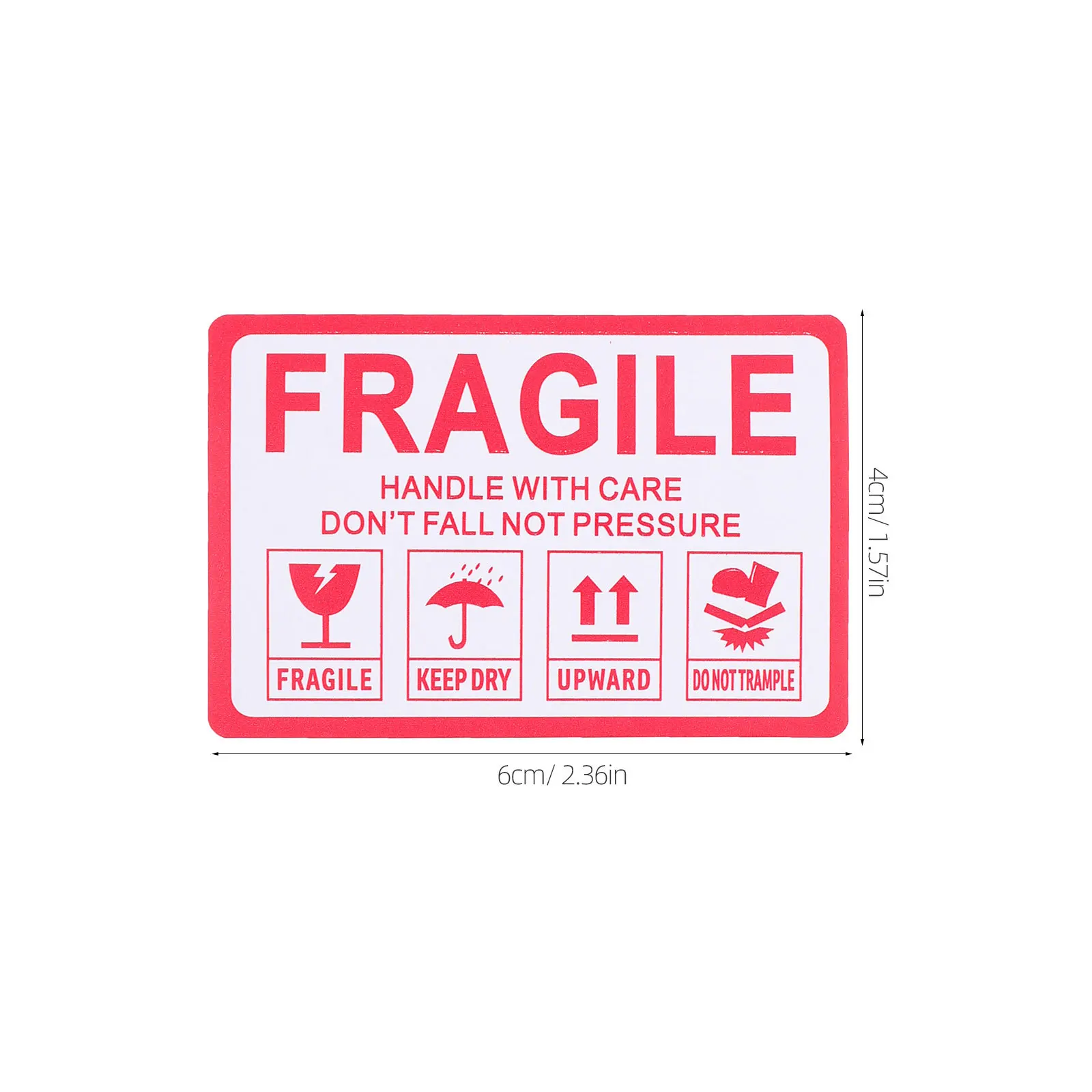 1000Pcs Shipping Fragile Warning Labels Handle Care Adhesive Stickers Small Business Packaging Moving Box Supplies