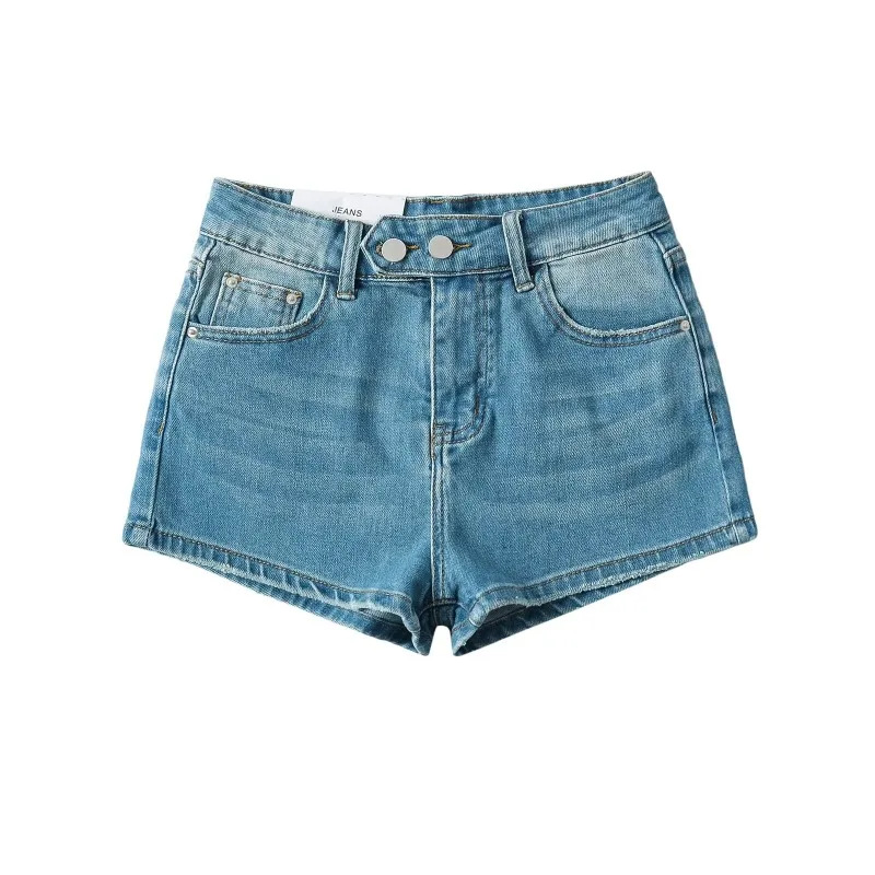 TRAF ZR Shorts elegant Women Denim Black Sexy Short Mini Ladies Shorts Women's Original Brand Korean Style Women's Y2k Shorts