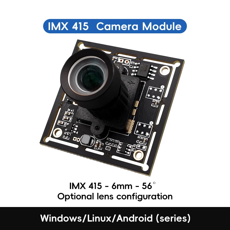 3840x2160 30FPS IMX415 8MP 4K USB Camera Module UVC Free Driver Web Cam Board For Linux Android Windows Face Recognition