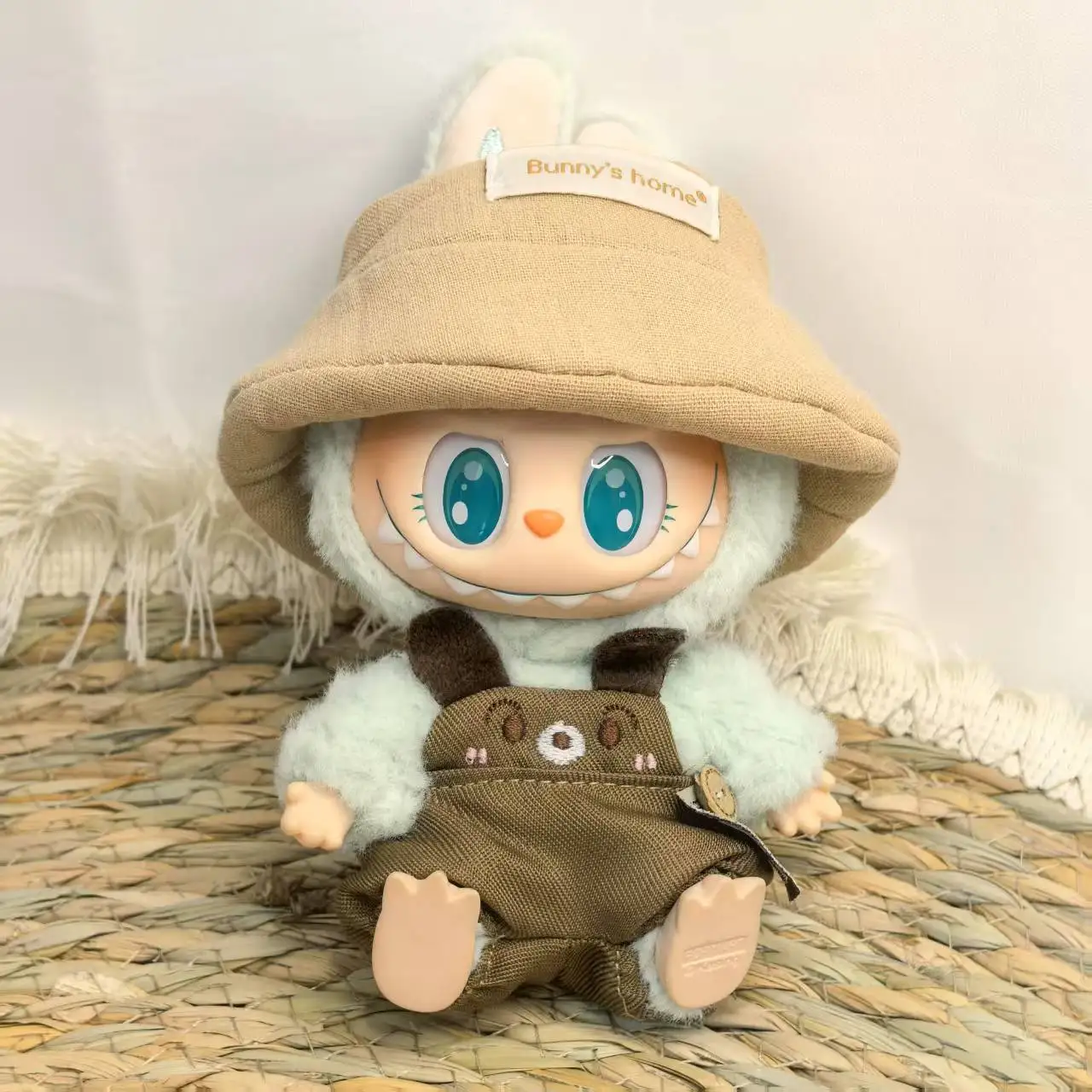 

15cm/17cm Labubu I II Doll Costume Cute Dress Up Doll Costume Sitting Party Dog Repair Strap Pants Set Plush Doll Set