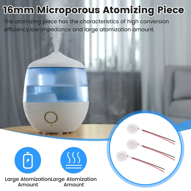 5 قطعة 16 مللي متر 1.7 ميجا هرتز صانع ضباب بالموجات فوق الصوتية محول المرطب أجزاء Head-A07G