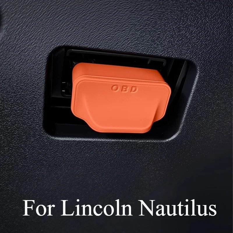 For Lincoln Nautilus OBD Interface Protective Cover Waterproof Dust Cover Modified Car Interior Supplies Automobiles Accessories