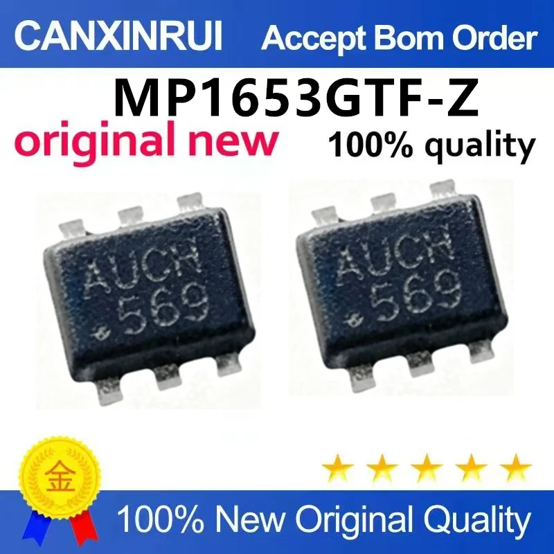 （5pcs-10pcs）Brand new original MP1653GTF-Z silk screen AUC * package SOT-563 step-down power management chip IC