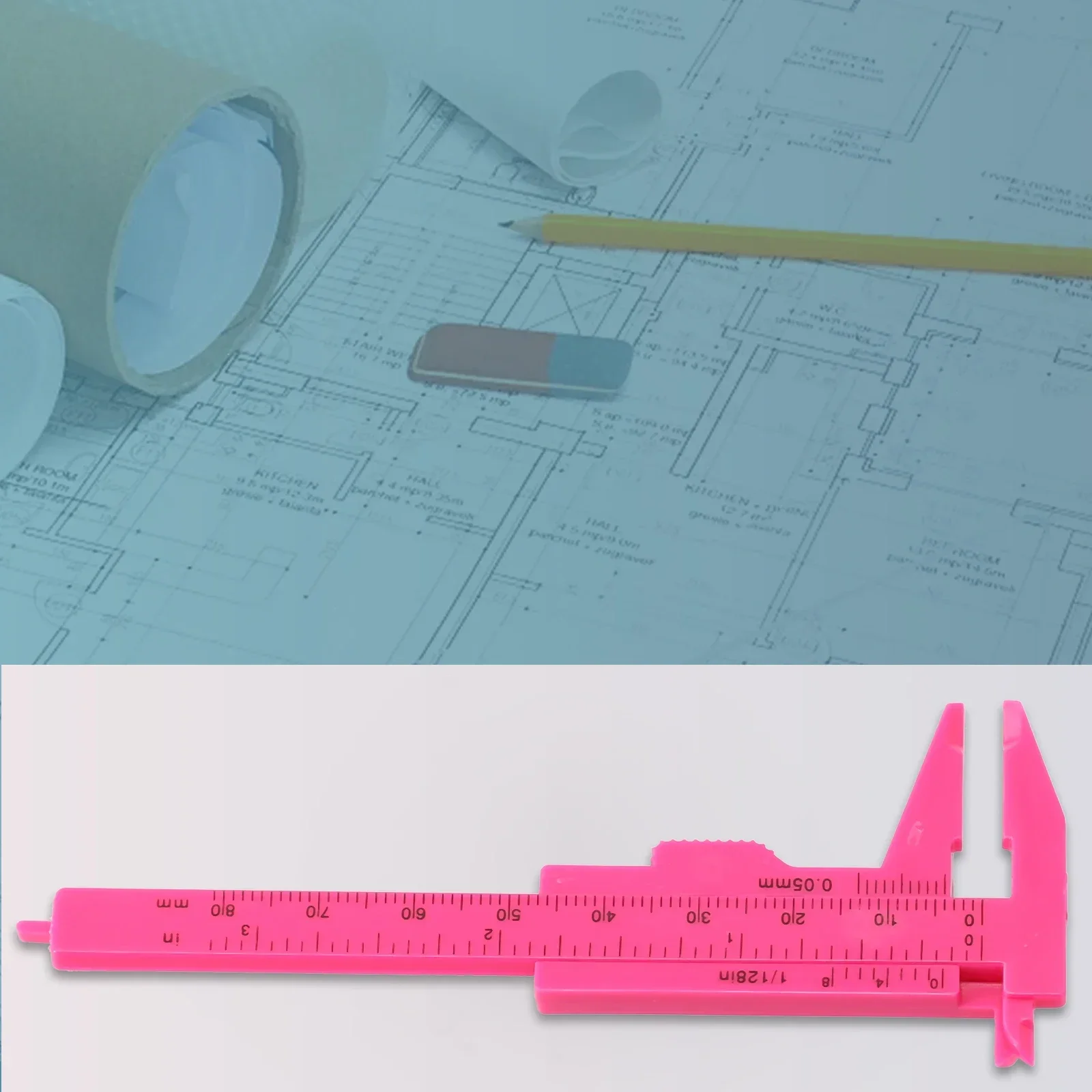 Accessories Calipers Ruler 0-80mm Jewelry Measure Plastic Rustproof Sliding Vernier Woodworking For Measuring Depth