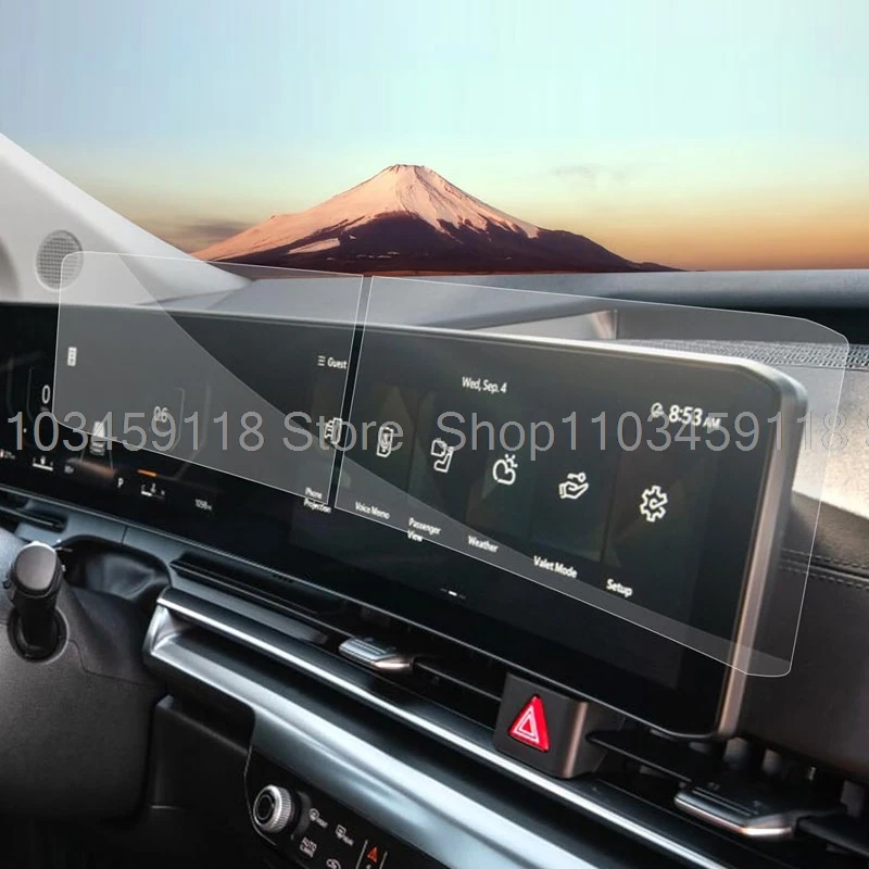 

Защитная пленка из закаленного стекла для Kia Carnival 2025 12,3-дюймовый автомобильный ЖК-дисплей GPS-навигация и инструмент, пленка против царапин