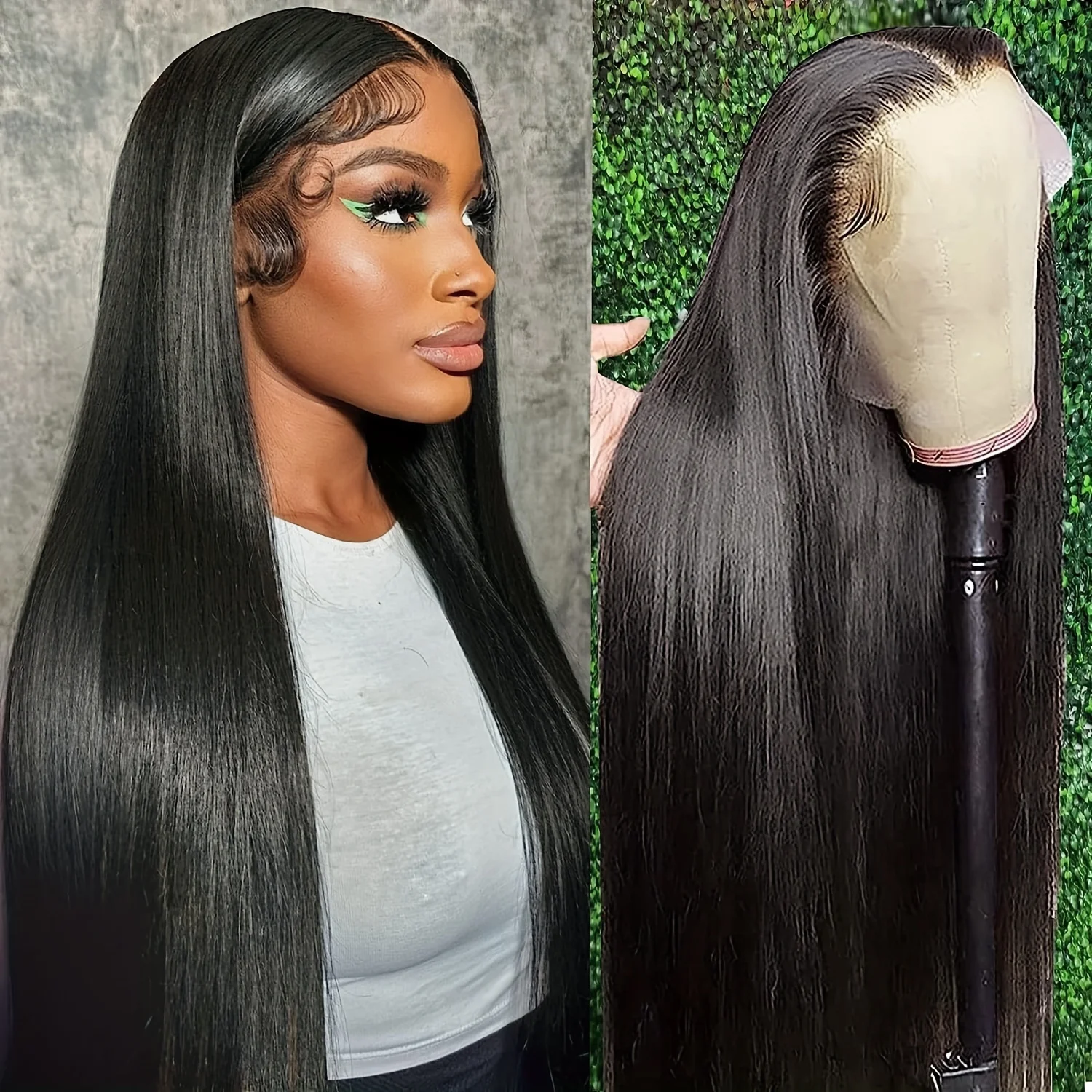 

13x6 Straight Human Hair Wigs for Women Natural Color Remy Hair 13X6 Lace Front Wigs Human Hair Pre Plucked Baby Hair Around
