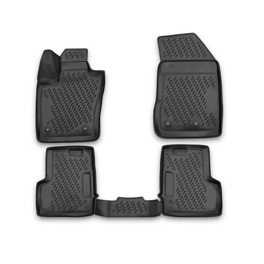 

Floor Mats Liner for Fiat 500X 2016-2023 Black TPE All-Weather 4 Pcs United States