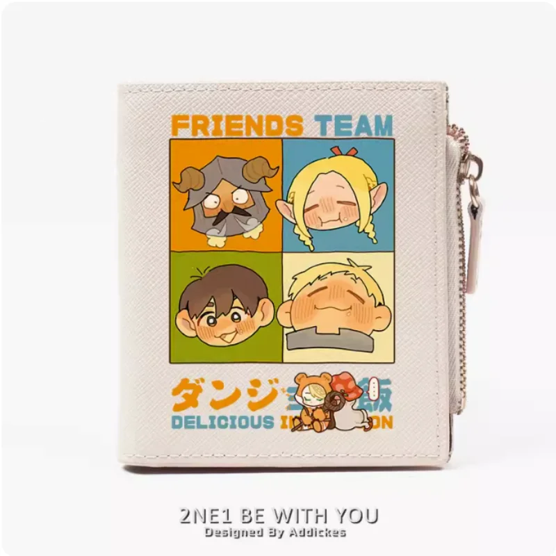 

Anime Delicious in Dungeon Zipper Wallet Fold Bag Multi Card Coin Pocket Holder Fashion Kids Wallets Gift