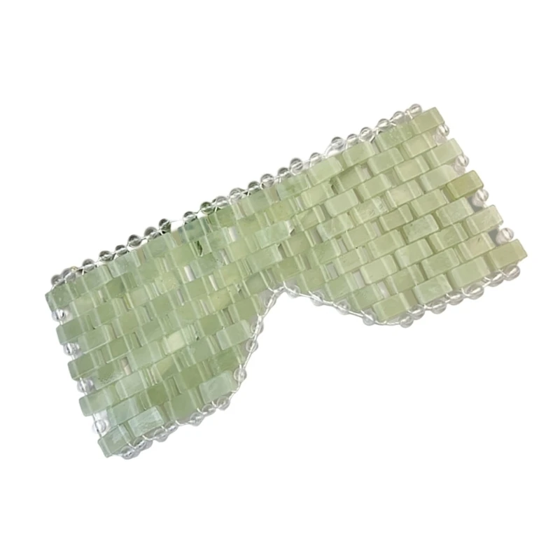 652C Refrigerating Jadeite Stone Organ Of Sight Mask Cold And Hot Counseling Rubber For Migraine Relief Organ Of Sight Fatigue
