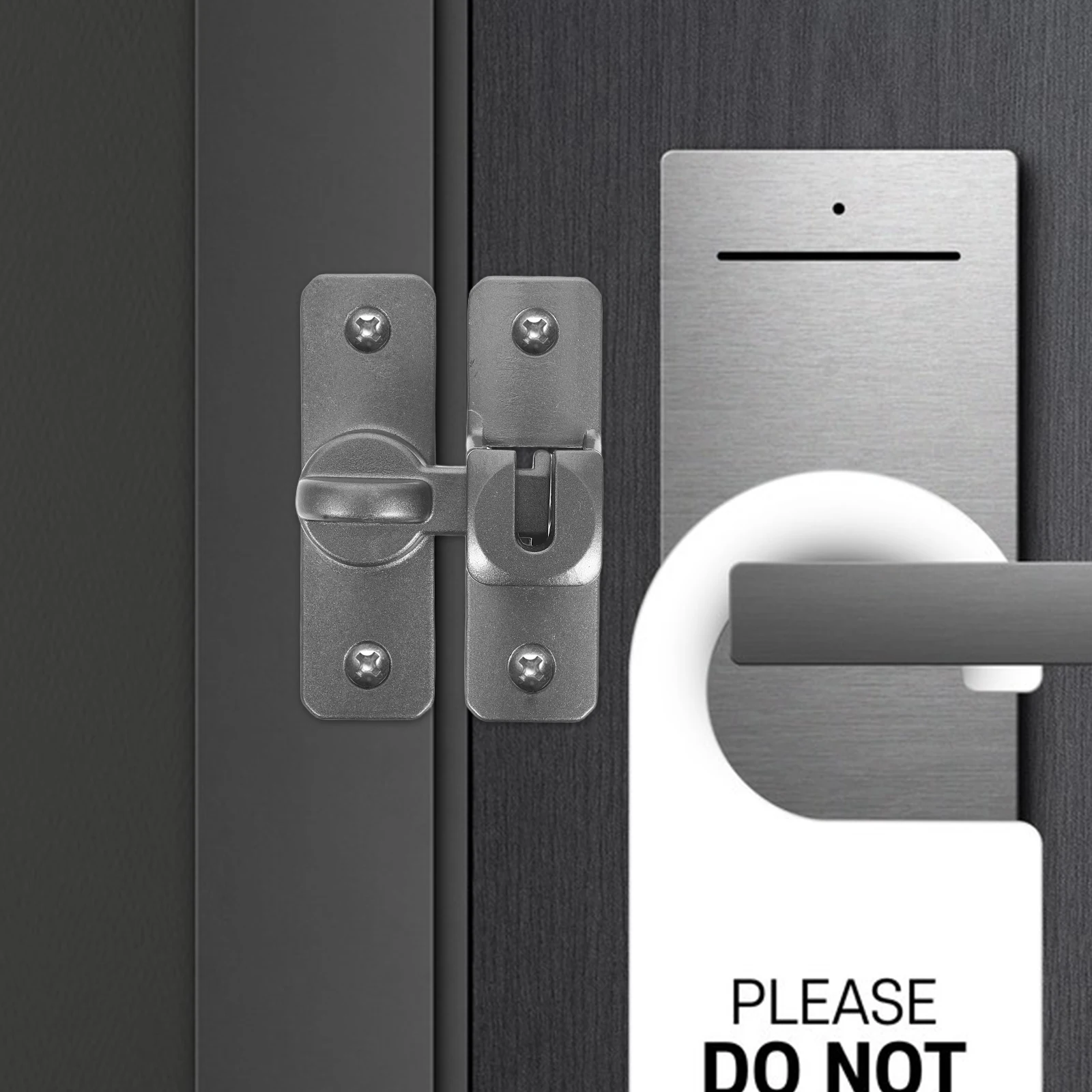 

1 Set 90 Degree Flip Latch Heavy Duty Aluminum Gate Lock Sliding Hardware Security Latch For Bathroom Garage Cabinet Fence Wood