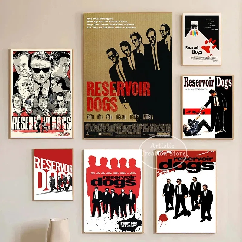 Reservoir Dogs Movie Posters Quentin Tarantino Classic Crime Film Prints Canvas Painting Wall Pictures Wall Cinema Home Decor