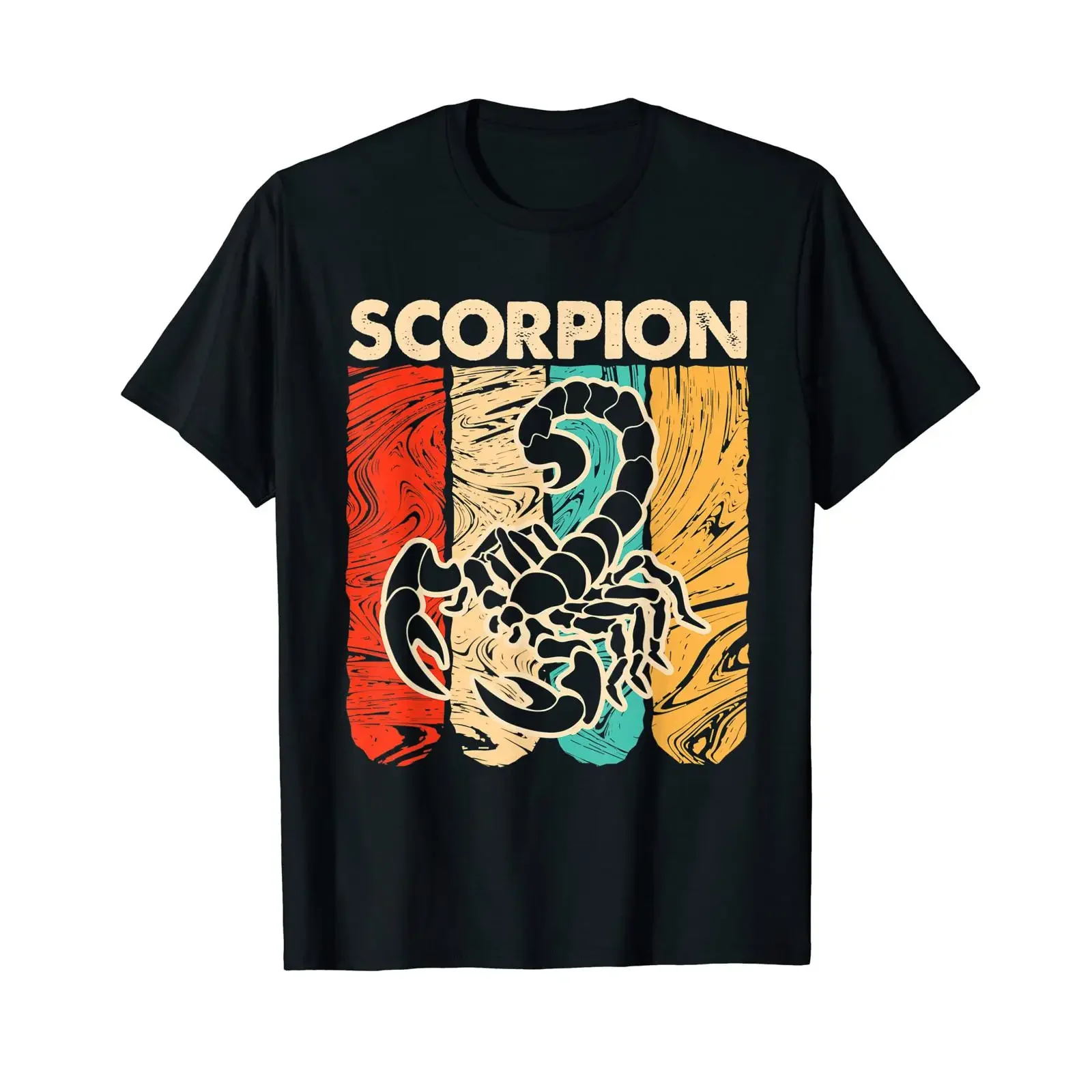 Camiseta Retro Vintage Dad Skorpion, Estilo Vintage, Tecido Respirável e Elástico para Uso Diário, Roupas Casuais de Designer Unissex
