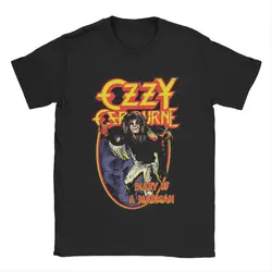 남성 패션 일기장 Ozzy Osbourne 메탈 티셔츠, 크루넥 코튼 티셔츠, 반팔 티, 플러스 사이즈 의류