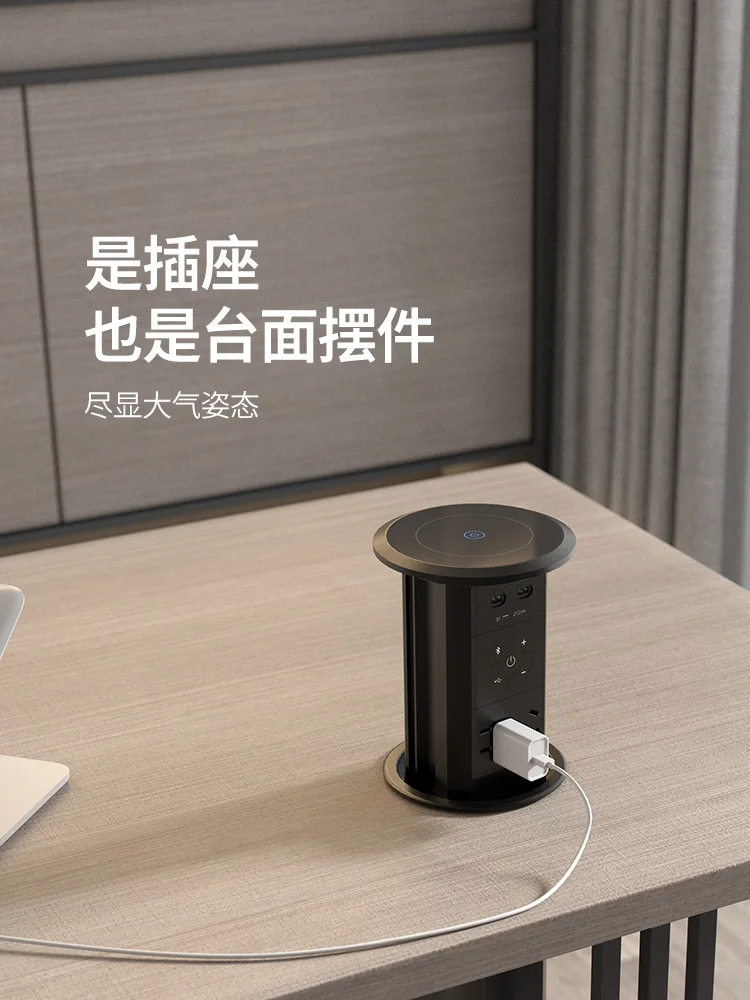 Lifting Socket Embedded Island Electric Invisible Plug Desktop Kitchen Plug Pop Socket Para Celular Enchufe Pared
