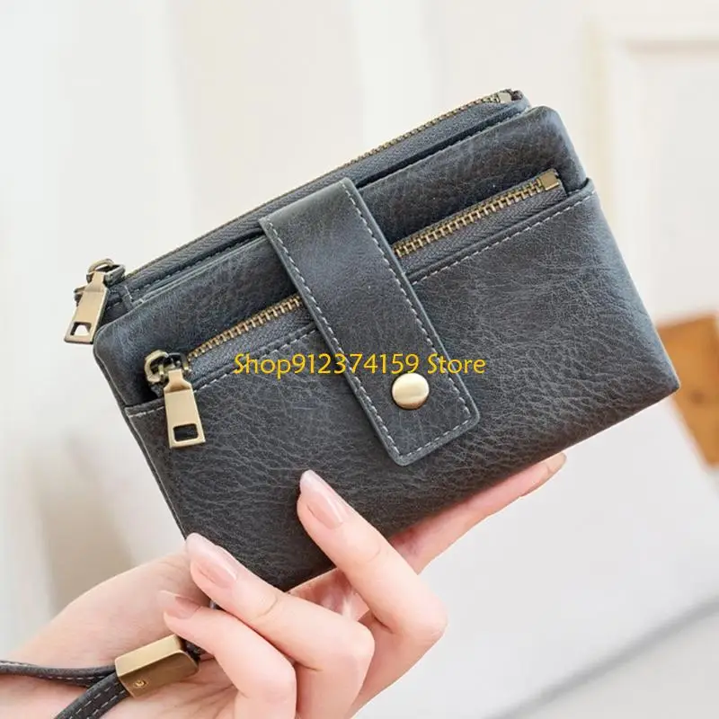 G5AE Women Wallet PU Leather Rfids Blocking Wallet Trifold Clutch Wallets Card Holder
