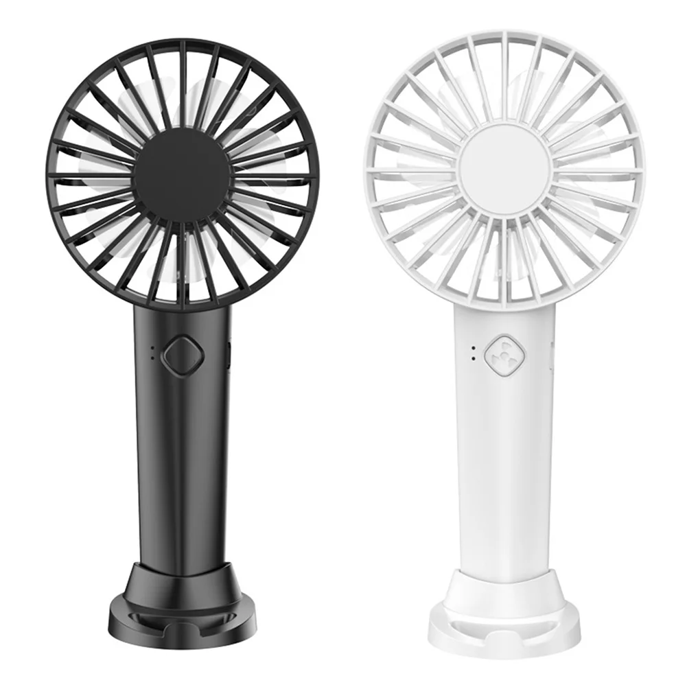 Mini Portable Hand Fan 3 Speed Handheld Fan Mute Outdoor Air Cooler with Phone Stand Pocket Fan for Home Office Travel Dormitory
