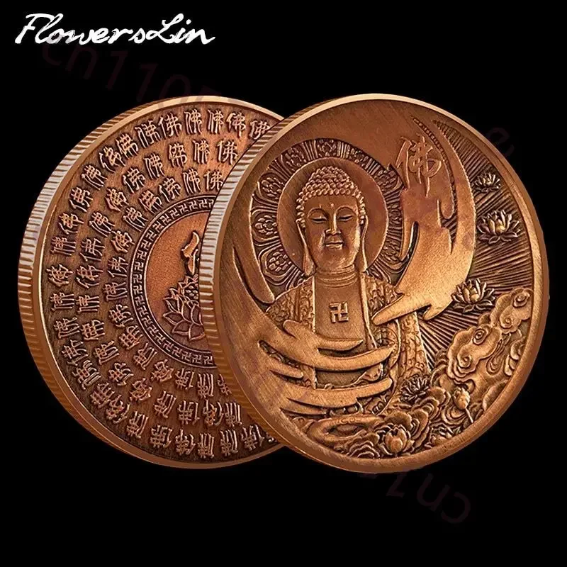 Buddha Luck Coin Buddha's Compassion Religious Buddhism Commemorative Coin