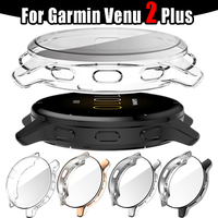 Screen Protector Case For Garmin Venu 2 Plus Full Coverage Glass Smartwatch PC Protective Cover For Garmin Venu 2 Plus Shell