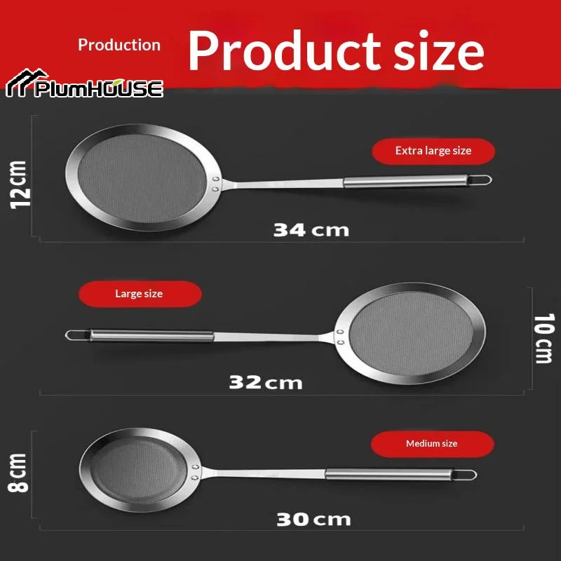 100 Mesh Super Dense Fine Mesh Strainer Food Grade 304 Stainless Steel Handheld Sieve for Home Kitchen Baking Use