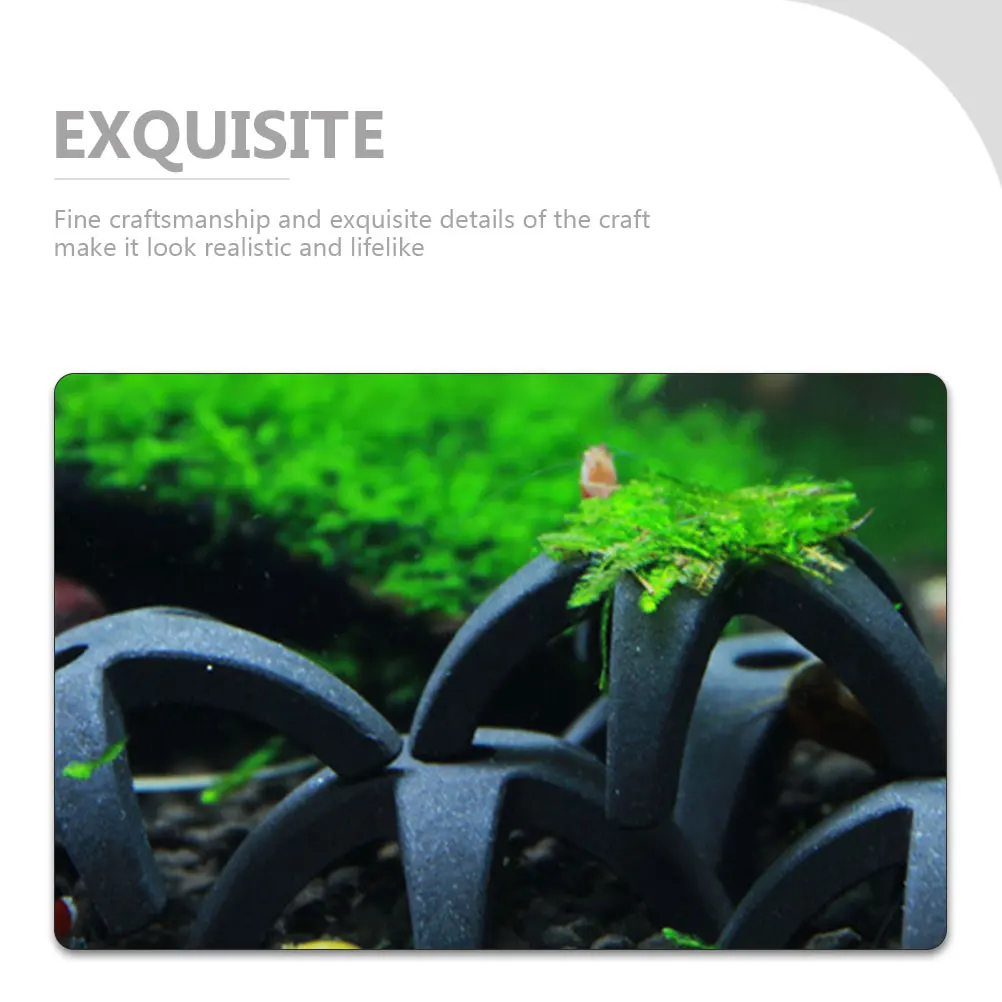 

4Pcs Fish Tank Decor Lifelike Cave Shrimp Hiding Aquarium Decoration Safe Pottery Material Exquisite Details Realistic