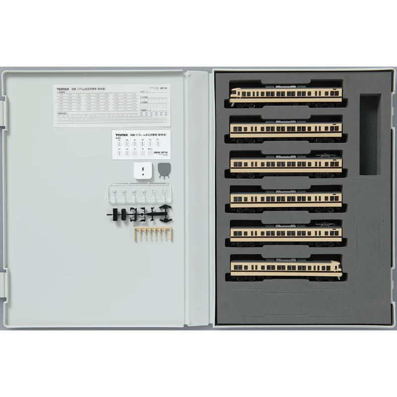 TOMIX N-type 1/160 schaal treinmodel 117-100 serie stads-elektrische personentrein 6 wagons 98745 treinset volwassen speelgoed cadeau
