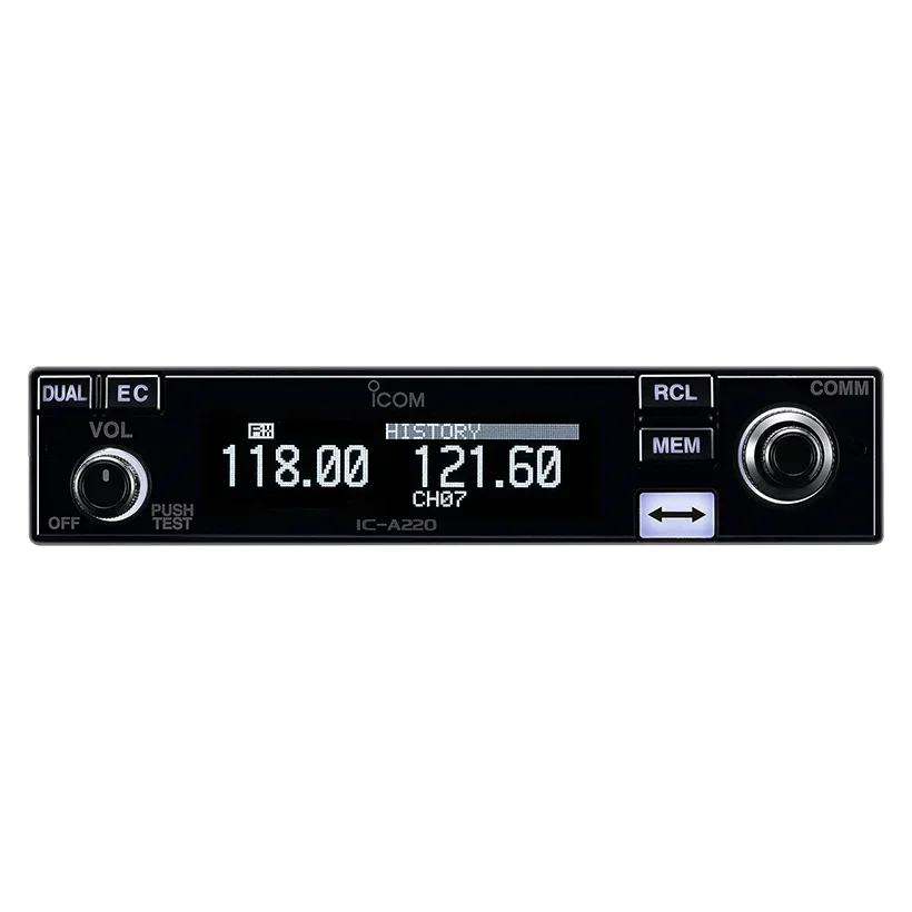 IC-A220 Dual Display on-Board 8W VHF Aeronautical Radio Automatic Noise Squelching 4G POC Walkie Talkie Type Dual Walkie Talkie