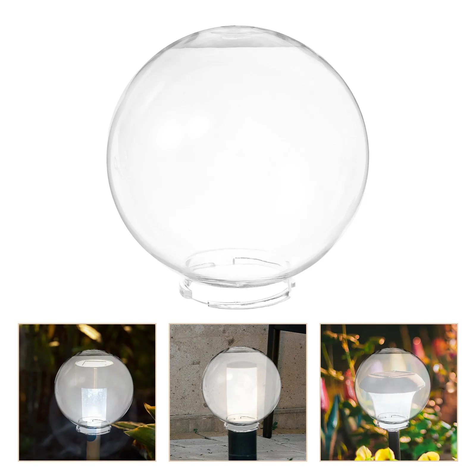 

Round Lampshade Premium Plastic Modern Light Cover for Indoor Outdoor Decorative Lighting Fixture Replacement Globe