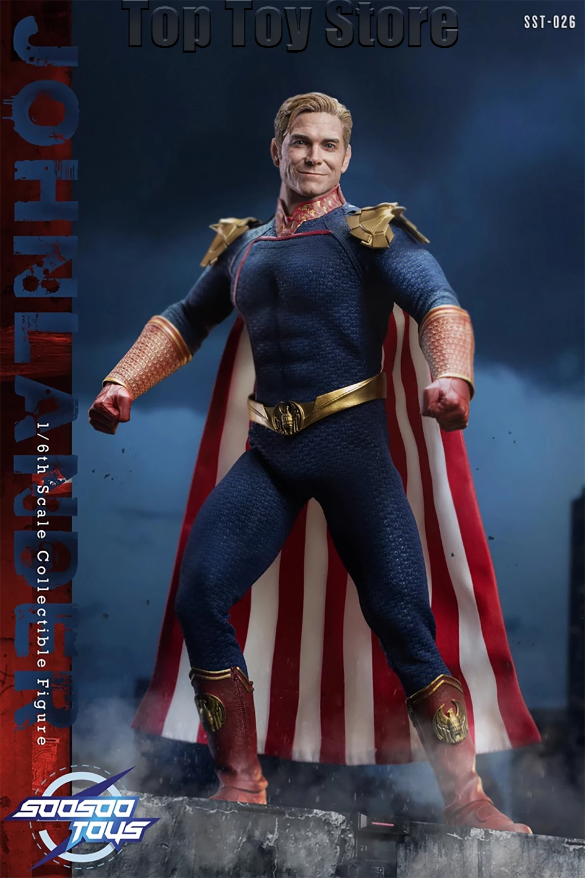 Soosootoys SST026 1/6 The Boys Homelander Patriot John Lander Antony Starr Action Figure Full Set Collectible Model Toys Gift