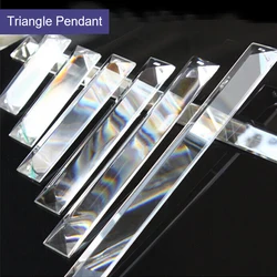 Prisme clair de triangle de coupe de cristal, attrape-soleil, pièces de lustre en verre, goutte de lampe, décoration de mariage à la maison, 10 pièces à 100 pièces