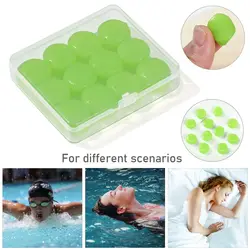 Bouchons d'oreille en silicone souple pour la natation, isolation du sommeil, étanche, réduction du bruit, anti-bruit, bouchons d'oreille de piscine