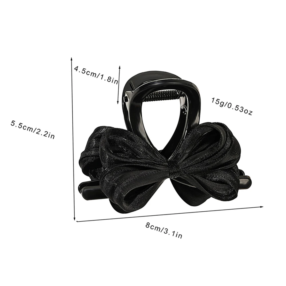 Ribbon Bow Hair Claw Hairpin HeaddressFashion Korea Sweet Barrettes Hair Clips Crab Women Headwear Ponytail Hair Accessories