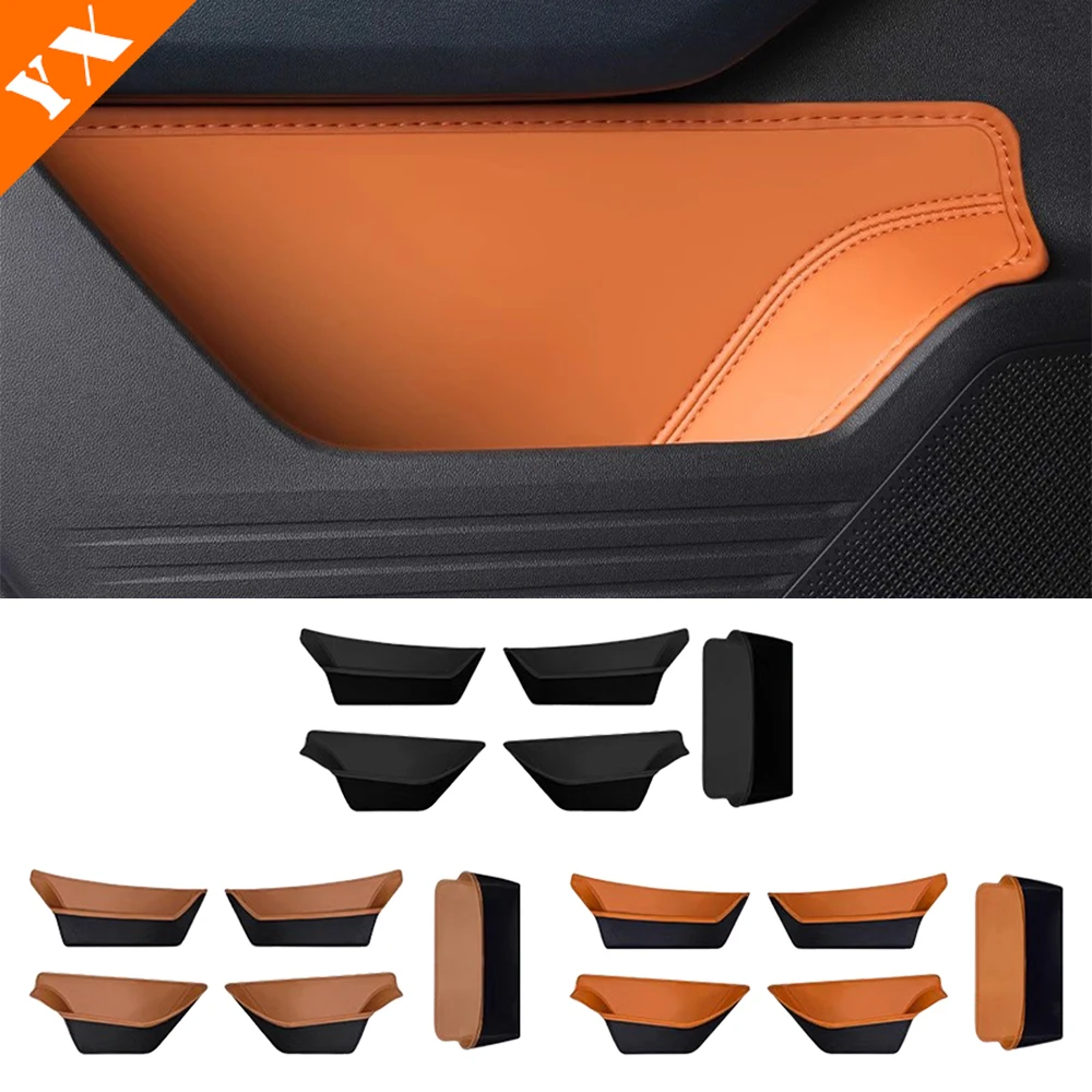 

For GMW Haval H9 2024 2025 Accessories leather Car Door Compartment Storage Box Auto Door Storage Mat Anti Dust,Easy To Clean