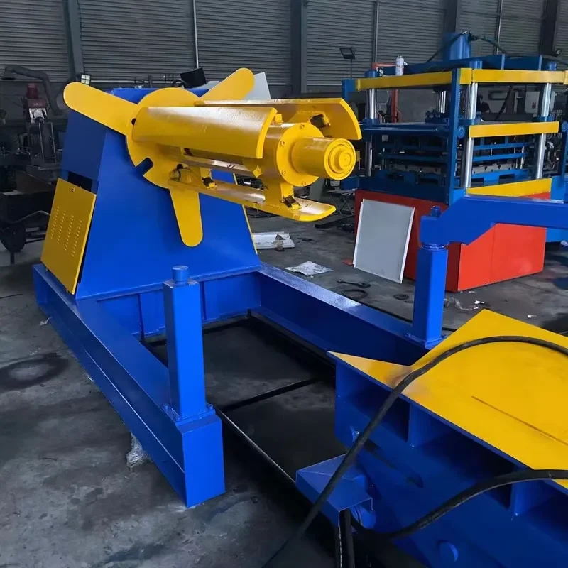 Coil Rolled Decoiler Machine Design Hydraulic 8 Ton Steel New Roof Calaminones Manufacturing Machines Steel Tile Other M/min